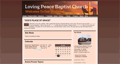 Desktop Screenshot of lovingpeacembc.org