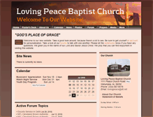 Tablet Screenshot of lovingpeacembc.org